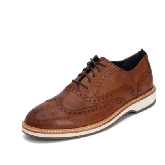 Cole Haan Morris Wingtip Oxford w/Premium Leather British Tan Size 10 NEW